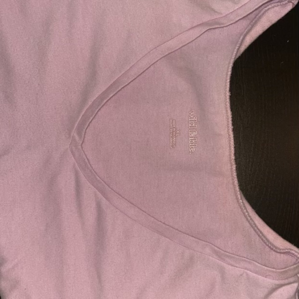 Women’s Wild Fable Pink Crop Top T Short XL